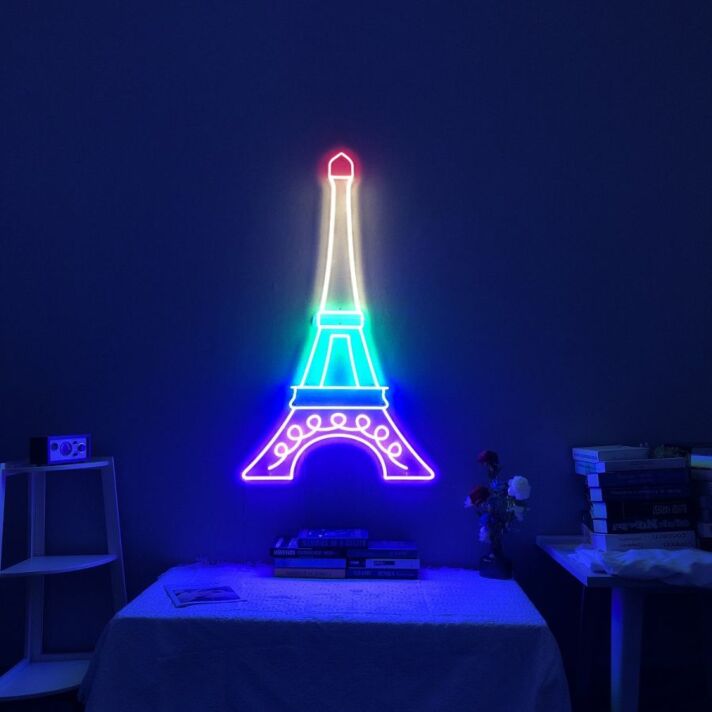 Eiffel Tower Neon Sign