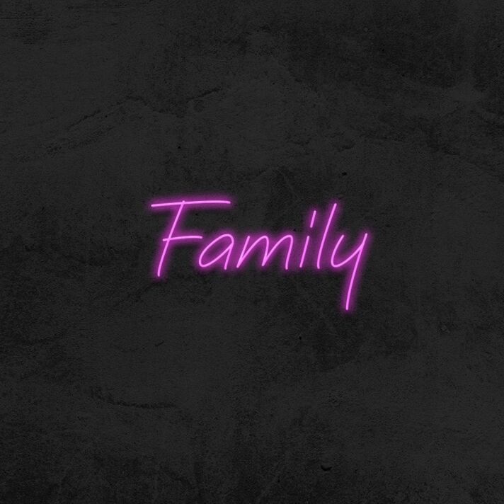 Family Neon Sign