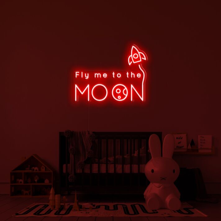 Fly Me To The Moon V1 Neon Sign