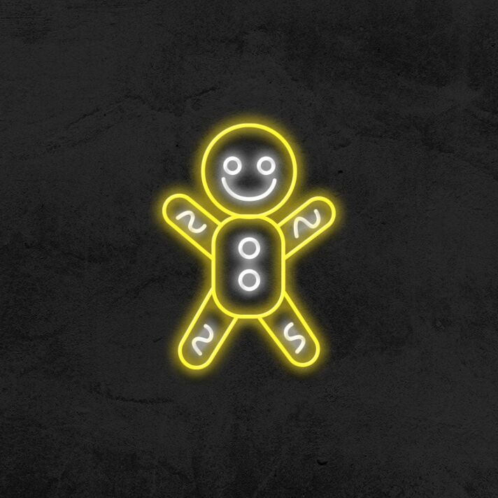 Gingerbread Man Neon Sign