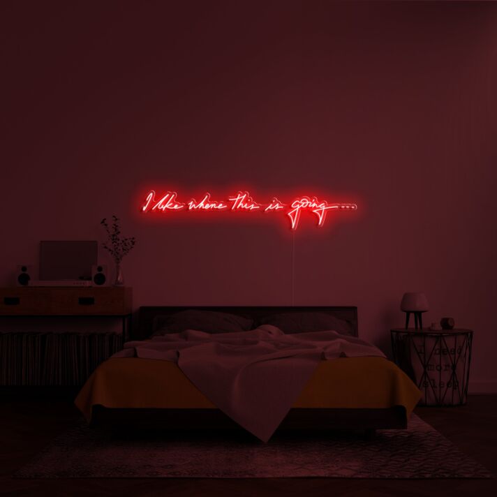 I Like Where This Is Going Neon Sign