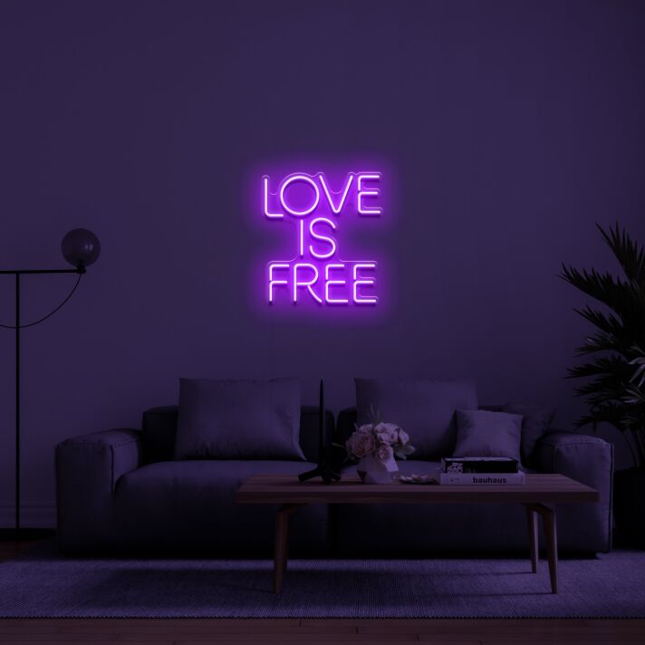 Love Is Free Neon Sign
