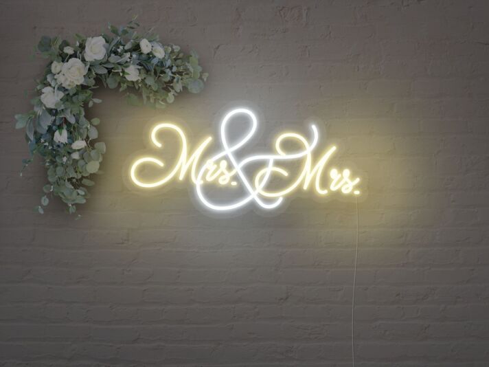 Mrs And Mrs Neon Sign