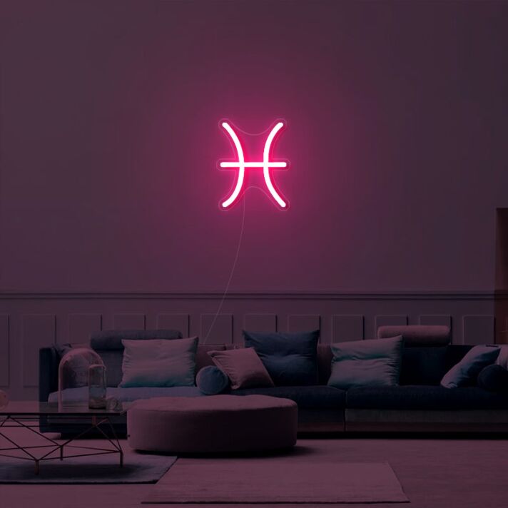 Pisces Zodiac Neon Sign