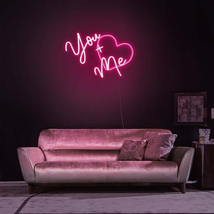 You Plus Me Neon Sign