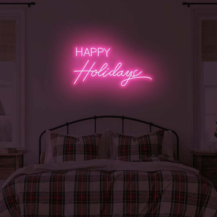 Happy Holiday LED Neon Sign