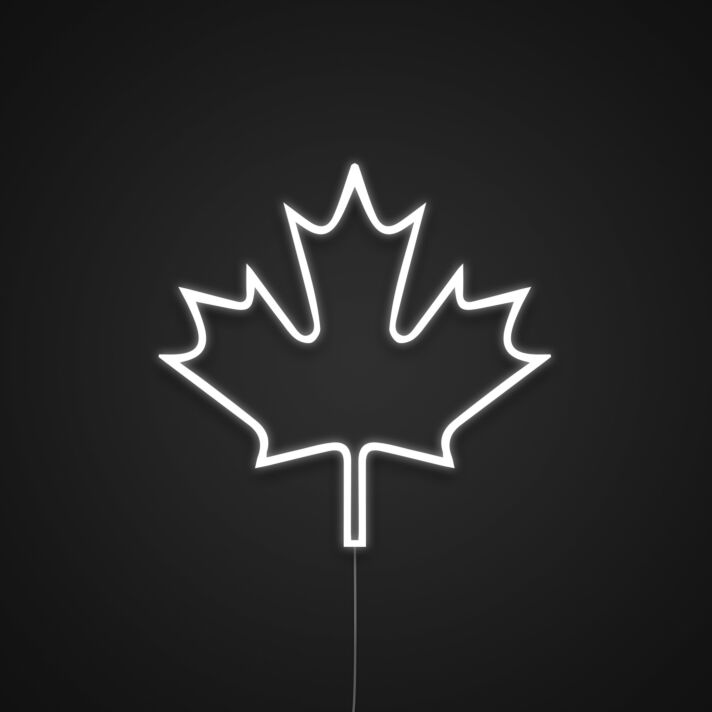 Canada Flag Maple Leaf Neon Sign