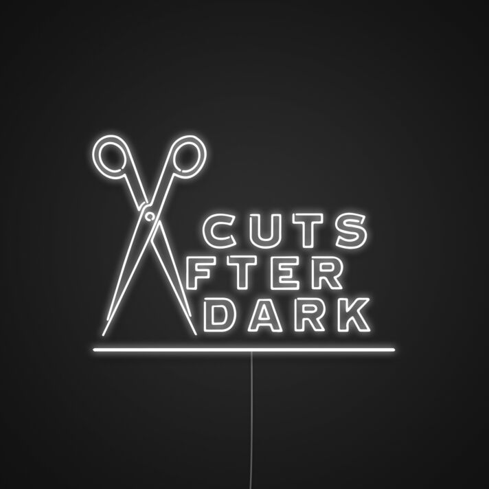 Cuts After Dark Neon Sign