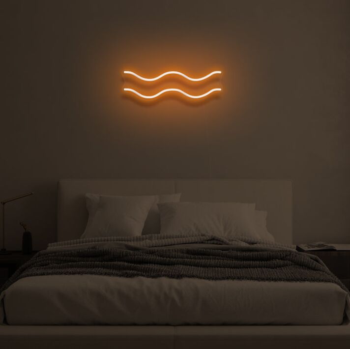 "WATER BEARER, 11th Sign" LED Neon Sign