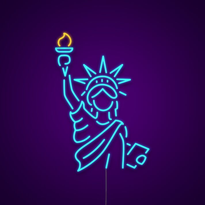 Statue of Liberty Neon Sign