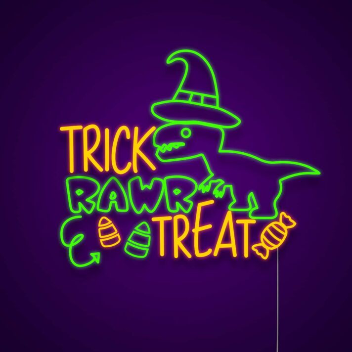 Trick Rawr Treat Neon Sign