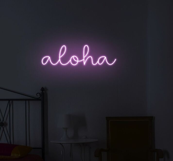 Aloha Neon Sign