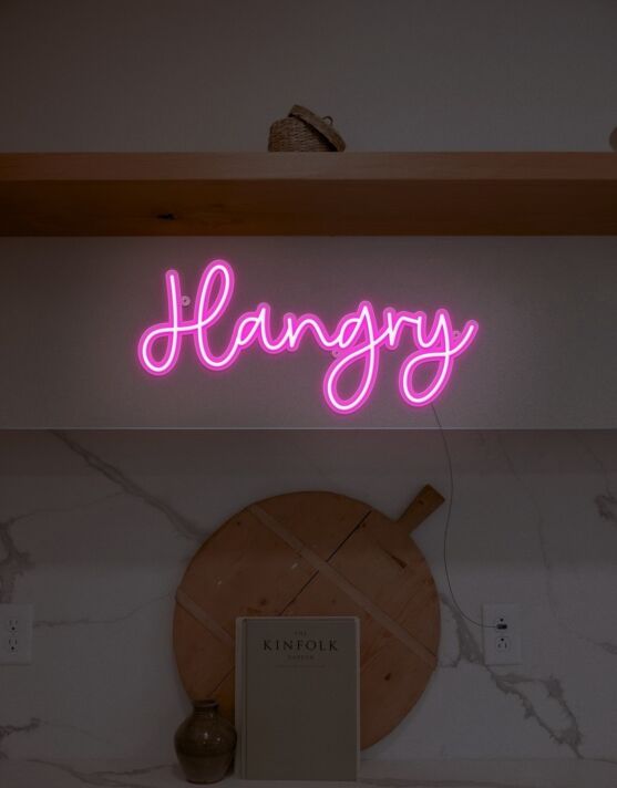 Hangry Neon Sign