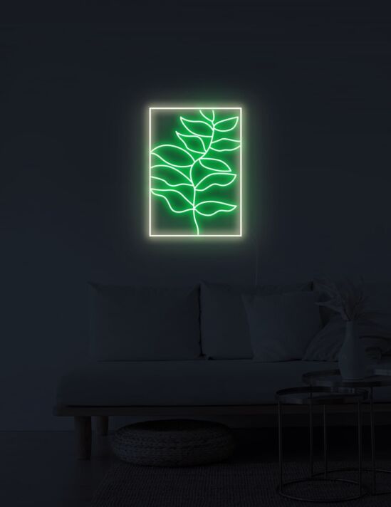 Leaf Painting Neon Sign