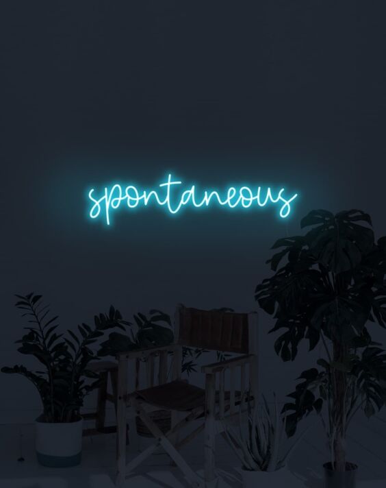 Spontaneous Neon Sign