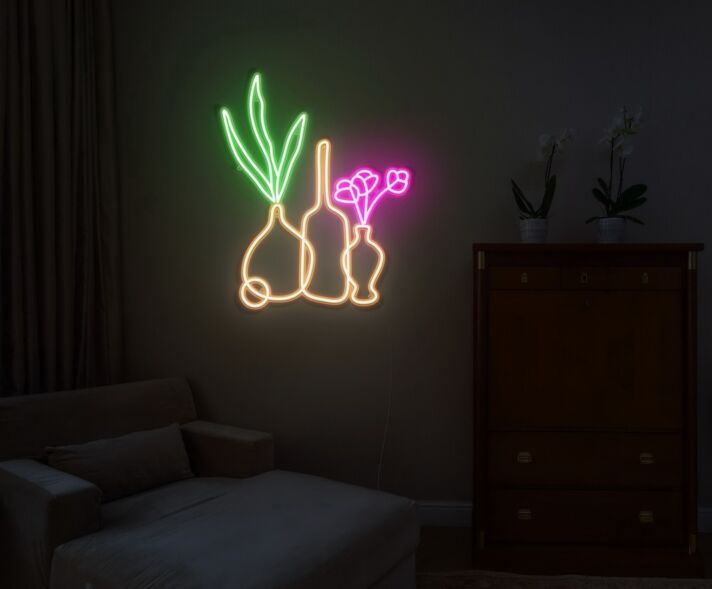 Vases Neon Sign