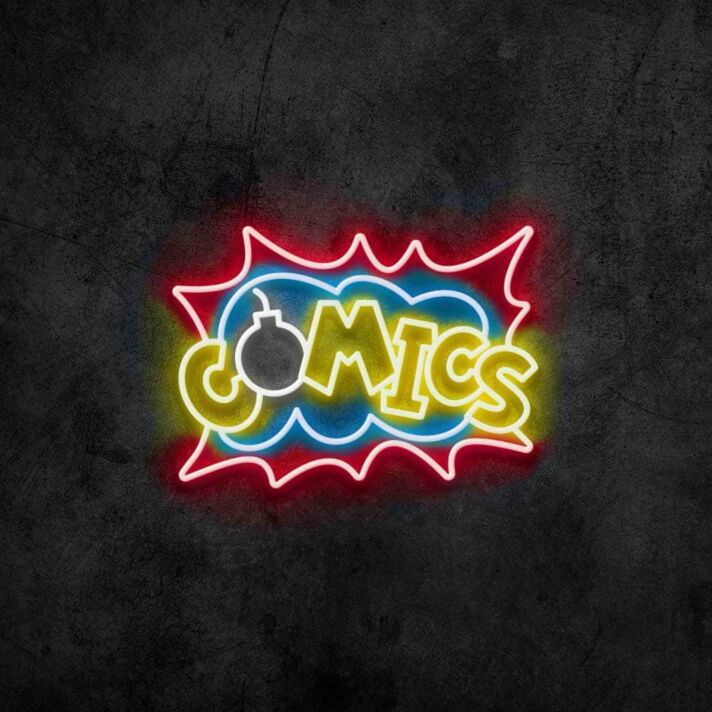 Comics Neon Sign