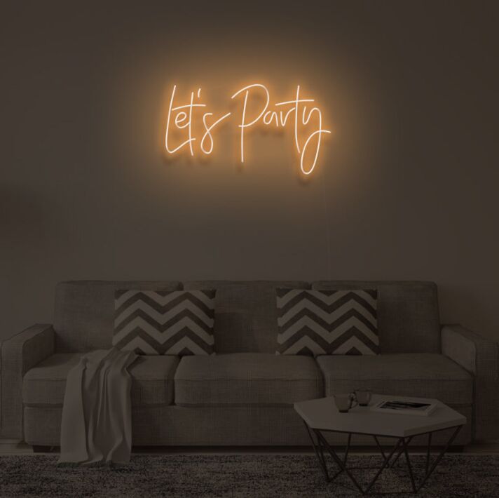 "LET'S PARTY"LED Neon Sign