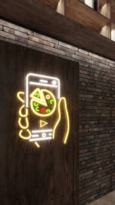 Order Your Pizza Neon Sign