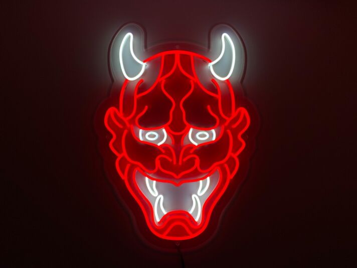 Japan Hannya Demon Neon Sign