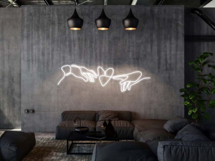 Hands Love Neon Sign