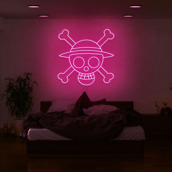 One Piece Skull Neon Sign