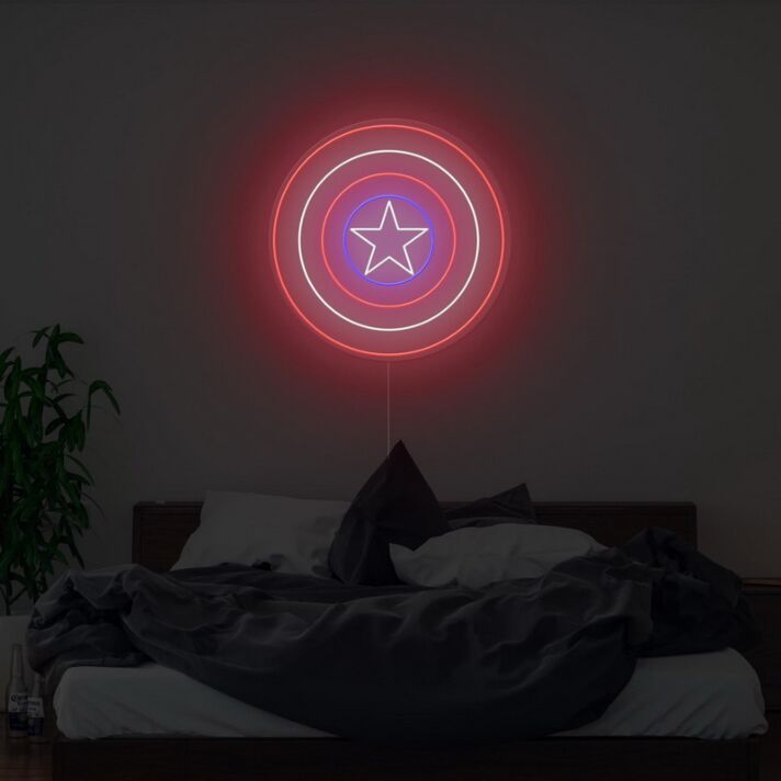 Captain Shield Neon Sign