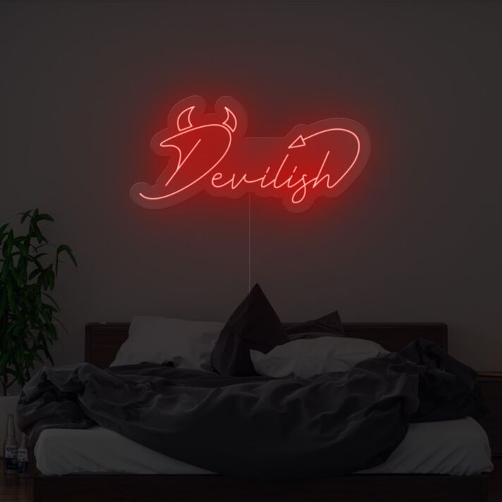 Devilish Neon Sign