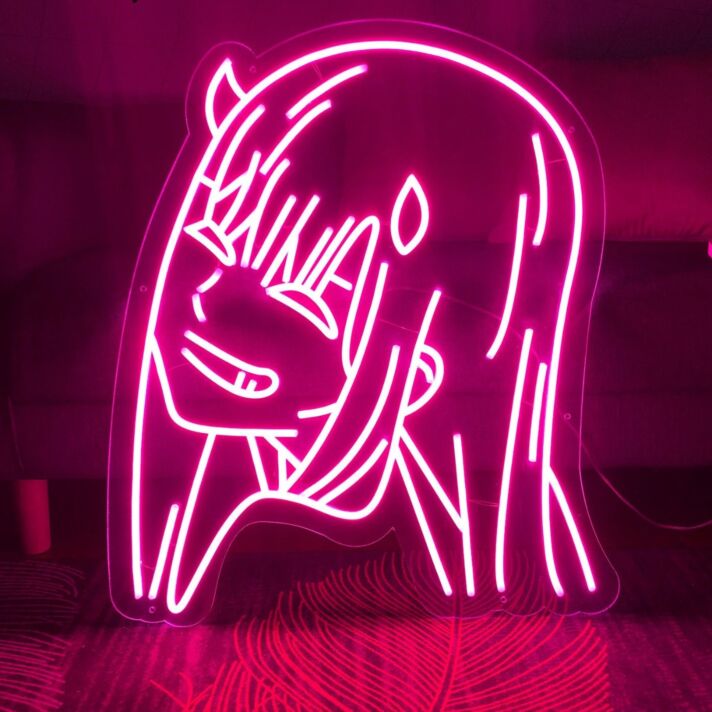 Zero Two anime girl – Led neon sign