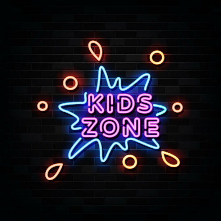 Kids Zone Neon Sign