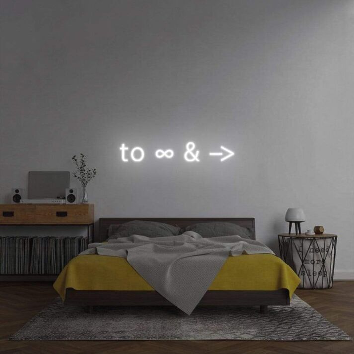 'To Infinity and Beyond' Neon Sign