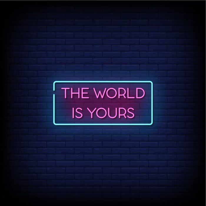 The Word Is Yours Neon Sign