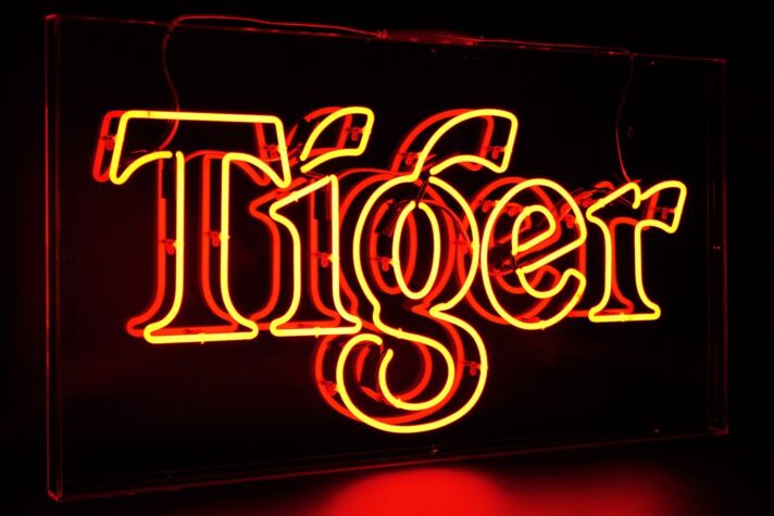 Neon Tiger Sign For Wall Bar Home Decor