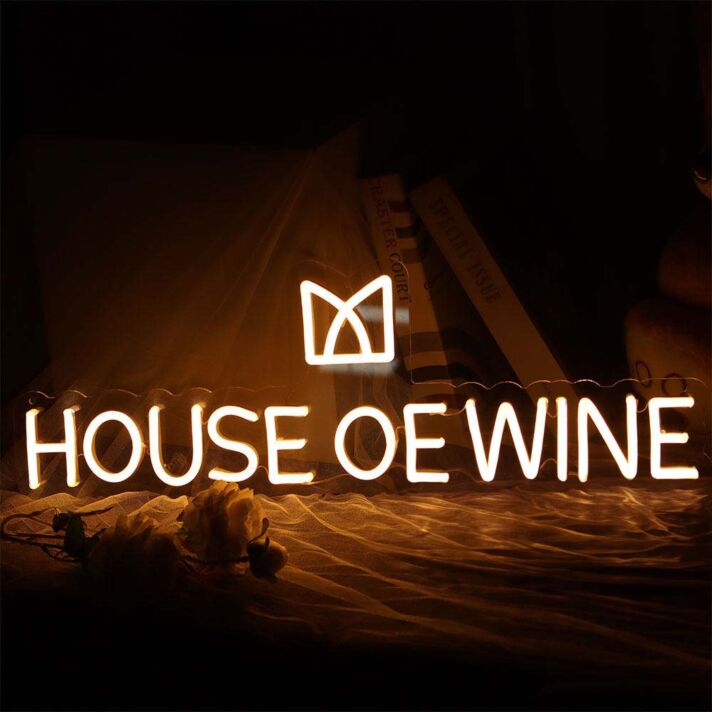 House of Wine Neon Sign