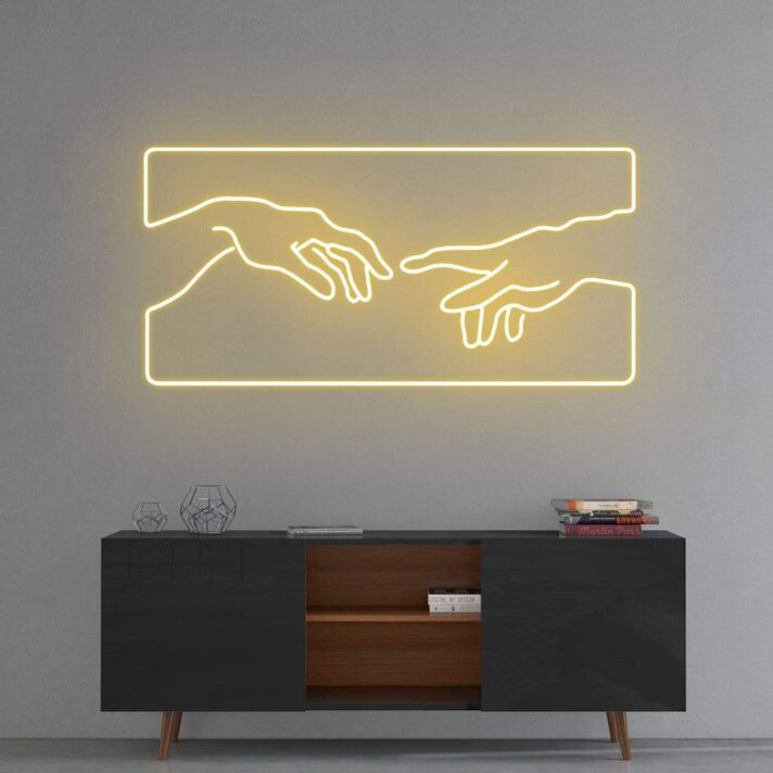 Creation of Adam Neon Sign