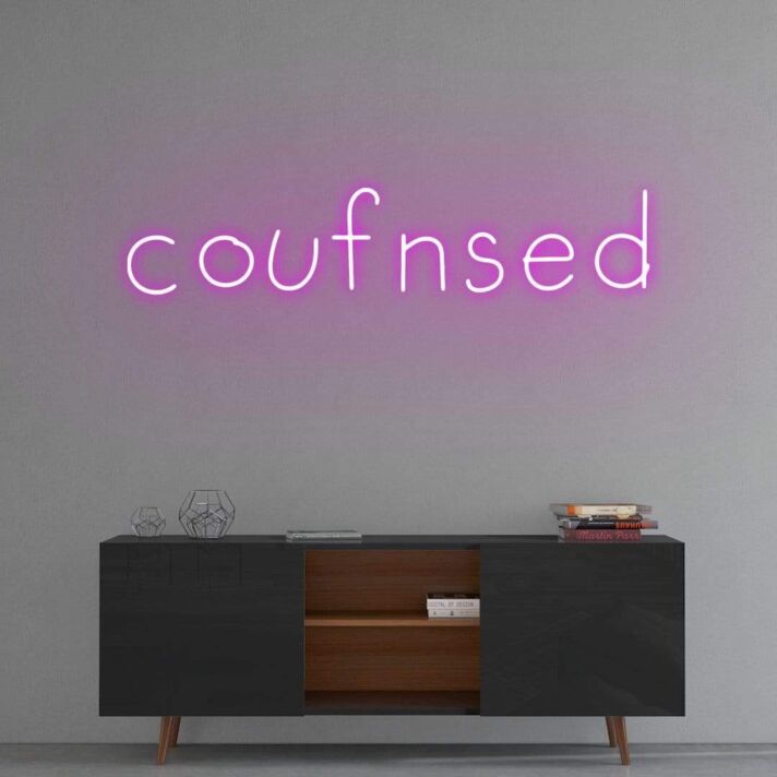 Confused' Neon Sign