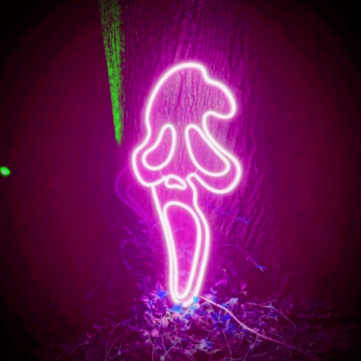 Scary Ghost LED Neon Sign