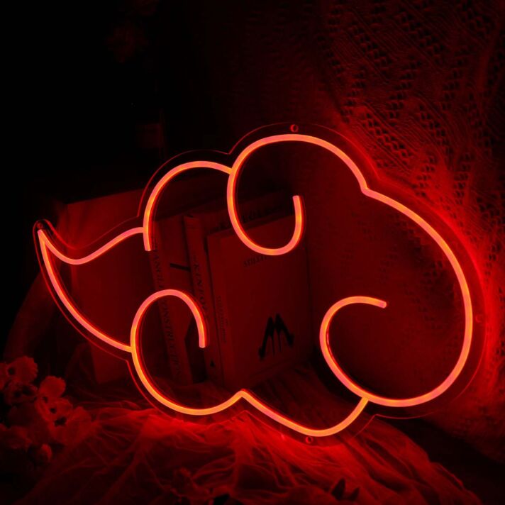 Buny Cloud Red Neon Sign
