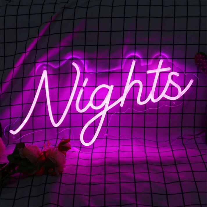 Night Pink Neon LED Sign