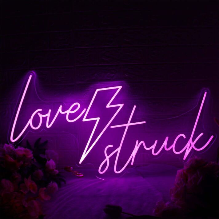 Love Struck Dark Purple Neon Sign