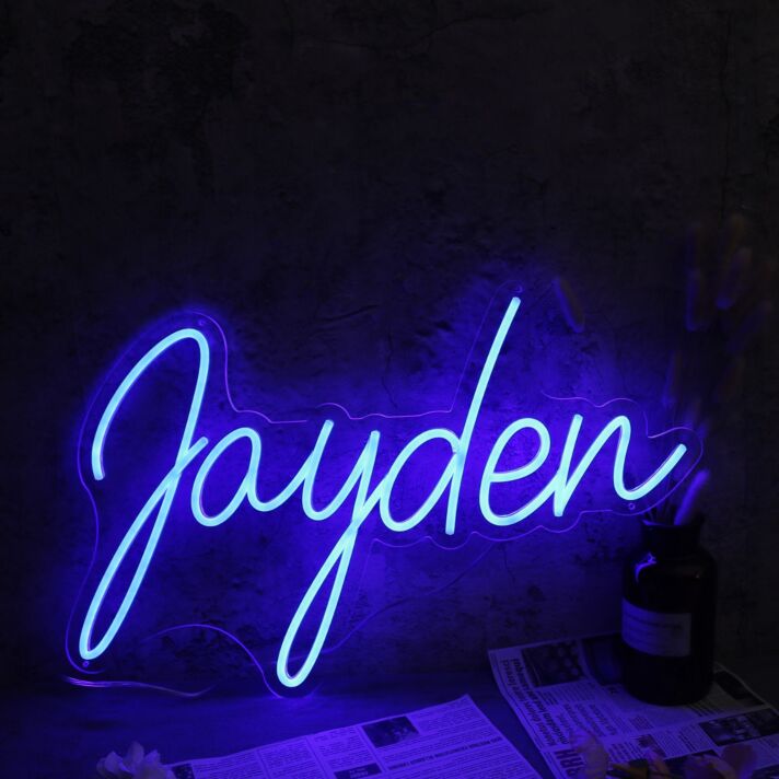 Jayden Blue Neon Sign
