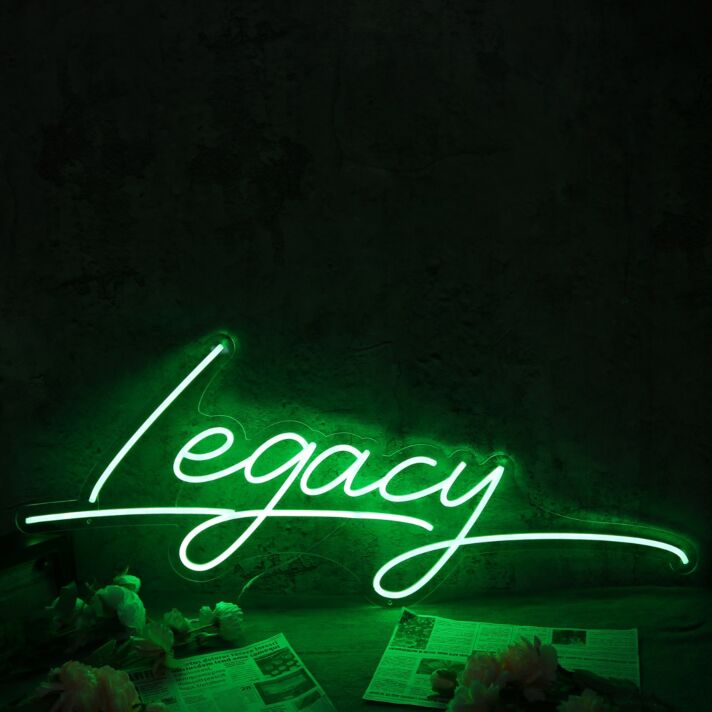 Legacy Green Neon Sign