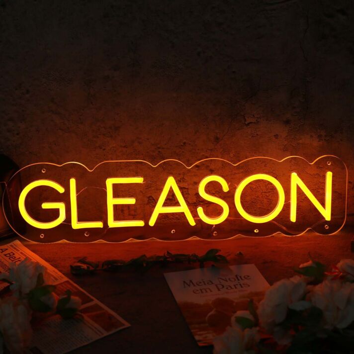 Gleason Red Neon Sign