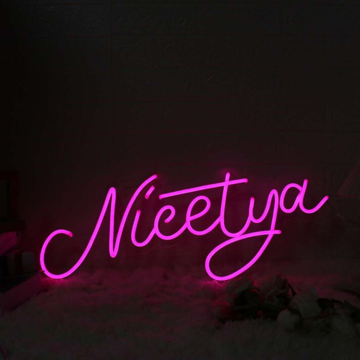 Nicetya Pink Custom Neon Sign