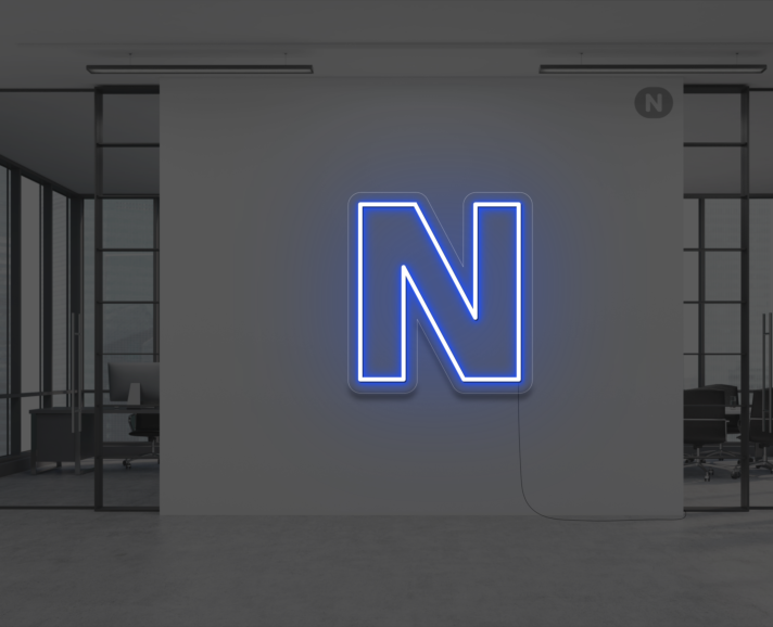 Neon Letter N