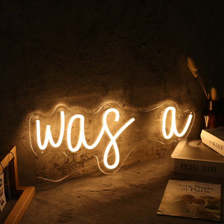 Was A Yellow Neon Sign