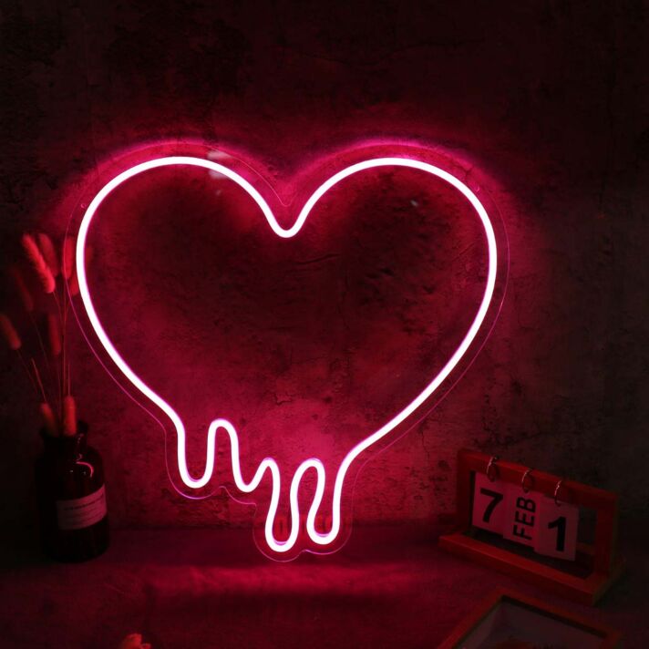 Melting Heart Custom LED Neon Sign