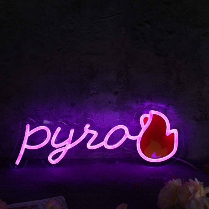 Pyro Pink Neon Sign