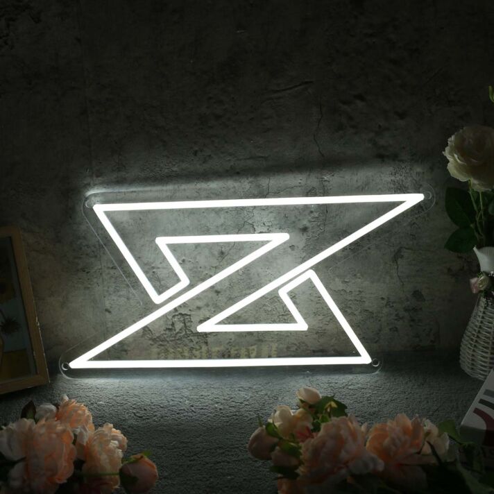 Letter Z White Neon Sign