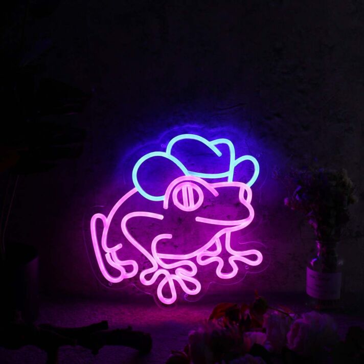 Tree Fog With Cow Hat Custom Neon Sign